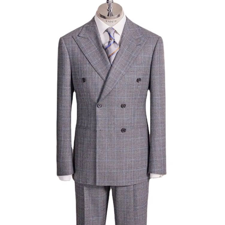 Men’s Business Suits — Suit grey plaid
